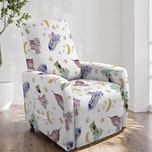 baratos Cobertura de Sofa-capa para espreguiçadeira, padrão geométrico, capas de poliéster, removíveis e elásticas, perfeitas para proteção de móveis de sala de estar ou quarto