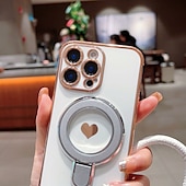 Недорогие Чехлы для iPhone-Чехол для iPhone 16e iPhone 16 Pro Max Plus iPhone 15 Pro Max Plus iPhone 14 13 12 11 Pro Max Plus Мини Защитный чехол с подставкой и ремешком ударопрочный Ретро TPU Покрытие