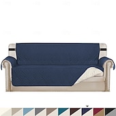 cheap Sofa Cover-Waterproof Couch Cover for Cushion Couch Sofa Cover for Dogs Water Resistant Furniture Protector Cover with Foam Sticks Elastic Straps for Pet Cat