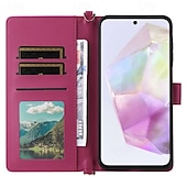 olcso Samsung-tokok-telefon Ügy Kompatibilitás Samsung Galaxy S24 Ultra Plus S23 Ultra Plus S22 Plus Ultra A55 A35 A25 A15 5G A54 A34 A14 A53 A33 A23 A13 S25 S25 Plus S25 Ultra Felhajtható fedél Állvánnyal zsinórral
