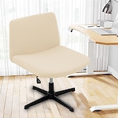 billiga Stolsöverdrag-armlös stol överdrag 100 % vattentät armlös kontorsbord stolsöverdrag stickad jacquard modern fåfänga stolsöverdrag bred sits korsad stolsöverdrag mitt bak accent stolöverdrag