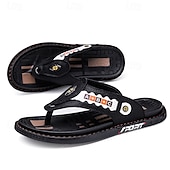preiswerte Urlaubsandalen-Sportliche Flip-Flops aus Kunstleder für Herren mit sportlichem Logodetail – strapazierfähiges, lässiges Sommerschuhwerk für aktives Tragen