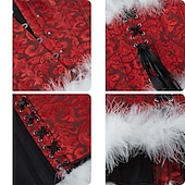 cheap Corset-Rococo Overbust Corset Masquerade Overbust Corset Cosplay Tummy Control Push Up Jacquard Jacquard Fancy Dress Women&#039;s Royal Masquerade Party Carnival of Venice Adults&#039; Corset