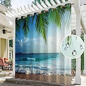 billige Vanntette gardiner-vanntette innendørs utendørs gardiner solsikker for bryllup uteplass tykke privatliv grommet gardiner for bryllup soverom, stue, veranda, pergola, cabana