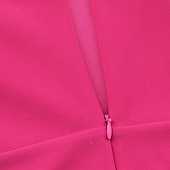 abordables Robe de cocktail-Femmes Robe Midi Robe de Cocktail Robe fourreau Mode Extérieur Date Fête du thé Coupe régulière Uni Manche Courte Col ras du cou Noir Vert Rose rouge Été