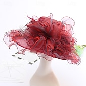 ieftine pălării de petrecere-Palarie organza Oficial Plajă Elegant Cu Funde Diadema Articole Pentru Cap