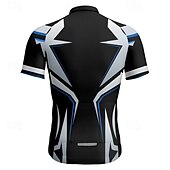abordables Maillots pour hommes-Homme Maillot Velo Cyclisme Manche Courte Cyclisme Tee-shirt Maillot avec 3 poches arrière VTT Vélo tout terrain Respirable Séchage rapide Conception anatomique Mèche Rouge Bleu Bleu Ciel Des sports