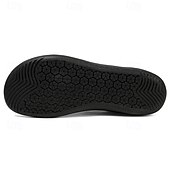 billiga Vardagssneakers-barfota vardagssneakers för män - modern svart, andningsbar mesh, komfortsula - lämplig för dagligt bruk och lätta sporter