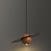 economico Luci a sospensione-24 cm Design Circolare/Tondo Design di Lanterna a Sospensione Lampada a sospensione Rame Legno Stile Artistico Stile Vintage Classico Vintage Rustico 110-120V 220-240V