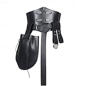 ieftine Accesorii și altele-Retro / vintage Medieval Renascentist Curea în Talie Husă pentru curea Broasca sabie Pirat Viching elfică Pentru femei Viching Pirat Fantezie Halloween Carnaval Performanță Petrecere LARP Adulți
