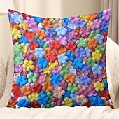 billiga blom- och växtstil-Blommor dekorativa kastkuddar överdrag 1PC vår sommar mjuk fyrkantig soffa kuddfodral kuddfodral för sovrum vardagsrum soffa stol