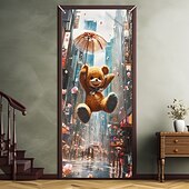 billiga Dörröverdrag-Rolig djur dansande dörrdekorationer dörröverdrag dörrgobeläng dörrgardin dekoration bakgrund inomhus/utomhus dörrbanner för främre dörr bondgård