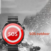 abordables Relojes inteligentes-696 SK32 Reloj inteligente 1.58 pulgada Smartwatch Reloj elegante Bluetooth ECG + PPG Podómetro Recordatorio de Llamadas Compatible con Android iOS Mujer Hombre Llamadas con Manos Libres Recordatorio