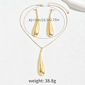 economico Parure di gioielli-Set di gioielli 1 set Lega 1 collana Orecchini Per donna Di tendenza Parure di gioielli Per Feste Invitati del matrimonio