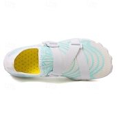 preiswerte Sneaker für Herren-Barfuß-Wasserschuhe für Herren – weiß und orange, schnelltrocknend, verstellbarer Klettverschluss – ideal für Strand- und Wasseraktivitäten