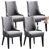 levne Potah na jídelní židli-1ks strečové voděodolné potahy na židle wingback slipcover - opakovaně použitelný potah chrániče na křeslo, pratelné potahy na jídelní židle chrániče do jídelny