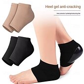 お買い得  パーソナルケアと健康-ジェル保湿ヒールソックス1足、フットケア用スパソックス、乾燥してひび割れたかかとの修復、男女兼用シリコンヒールプロテクター