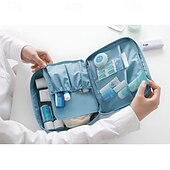 お買い得  荷物と旅行の保管-旅行用メイクアップバッグ、大容量トイレタリーバッグ、化粧品や必需品を収納できるポータブル多機能スクエア収納ポーチ