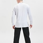 economico Top e Set-Danza Latina Top Colore puro Per uomo Performance Abbigliamento quotidiano Manica Lunga Lyocell