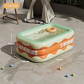 billiga Pooler, Bubbelbad &amp; Förnödenheter-uppblåsbara pooler i full storlek, bärbar uppblåsbar pool, uppblåsbar pool, hopfällbara uppblåsbara pooler, perfekta vattenaktiviteter för inomhus och utomhus sommarsäsong
