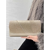 cheap Handbags-Handbag leatherette Wedding Evening Party Elegant Wedding With Pure Color Evening Handbag