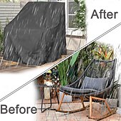 Χαμηλού Κόστους Κάλυμμα Καναπέ-Έπιπλα εξωτερικού χώρου κήπου καλύμματα κουνιστή καρέκλας βεράντας, αδιάβροχα καλύμματα κουνιστή καρέκλας αυγών βεράντας, περιστρεφόμενο κάλυμμα καρέκλας, ταιριάζει ως βαθύ κάλυμμα καθίσματος σαλονιού