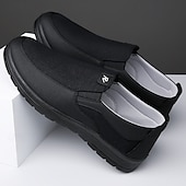 levne Pánské nazouváky a mokasíny-pánské hnědé ležérní slip-on boty se strukturovanou tkaninou, pohodlné a stylové pro každodenní nošení a kancelářské použití