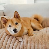cheap Pet Sofa Cover-Pet Couch Cover for Sofa, Calming Dog Bed for Couch, Fluffy Plush Dog Couch Mat for Furniture Protector for Large Medium Small Dogs and Cats