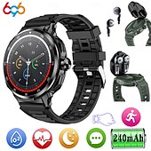 Χαμηλού Κόστους Smartwatch-696 D11 Εξυπνο ρολόι 1.46 inch Έξυπνο ρολόι Bluetooth Βηματόμετρο Υπενθύμιση Κλήσης Παρακολούθηση Ύπνου Συμβατό με Android iOS Άντρες Κλήσεις Hands-Free Υπενθύμιση Μηνύματος Έλεγχος Φωτογραφικής IPX-0
