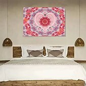 billiga Mandala Tapestry-Mandala Hängande Tapestry Vaggkonst Stort Tapestry Mural Dekor Fotograf Bakgrund Filt Gardin Hem Sovrum Vardagsrum Dekoration