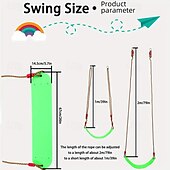 cheap Outdoor Activity-Adjustable Soft Swing Rope for Garden Outdoor Recreation and Fitness with EVA Soft Board Swing Chair