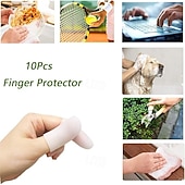abordables Soins Personnels &amp; Santé-Lot de 10/20 protège-doigts en gel, protège-doigts en silicone, idéal pour soulager les douleurs du doigt, l'arthrite, les craquelures et autres douleurs des doigts