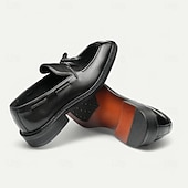 economico Mocassini in pelle premium-mocassini da uomo in vera pelle fatti a mano - scarpe eleganti con nappine marroni di prima qualità per il kentucky derby, occasioni formali e di lavoro