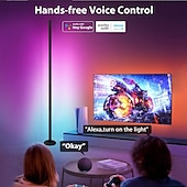 voordelige led vloerlamp-hoek vloerlamp smart app controle led hoeklamp moderne staande lamp voor woonkamer slaapkamer gamekamer