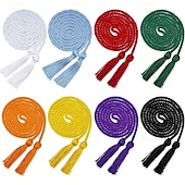 abordables Costumes Carrière et Déguisements Profession-Lot de 10 cordons d&#039;honneur de remise de diplôme de 67 pouces, cordons d&#039;honneur à pompon de remise de diplôme, cordons d&#039;honneur en vrac pour étudiants diplômés