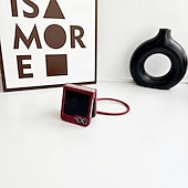 お買い得  サムスン用ケース-電話 ケース 用途 サムスンのギャラクシー Zフリップ7 Zフリップ6 Z Flip 5 Z Flip 4 バックカバー リストストラップ付き 耐衝撃 レトロ風 PUレザー