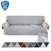 baratos Capa de Sofá-capa de sofá à prova d&#039;água para almofada capa de sofá para cães capa protetora de móveis resistente à água com bastões de espuma tiras elásticas para gato de estimação