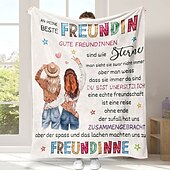 billige Tepper og pledd-morsdagsteppe, et brev til mor, morsdagsgave myk og koselig, perfekt gave til mor, blomster- eller hjertedesign, varm og behagelig