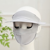 abordables chauffage et refroidissement-Masque de protection solaire intégral d&#039;été, masque de protection UV respirant avec bord enduit noir pour usage extérieur