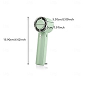 preiswerte Ventilator-Tragbarer faltbarer Handheld- und Tischventilator 5-Geschwindigkeits-Kühlwind Kältekompress-Funktion Type-C-Ladung Dual-Buttons Silikonbasis für Reisen im Freien und Bürogebrauch