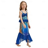 cheap Girls&#039; Costumes-The Little Mermaid Little Mermaid Princess Mermaid Dress Theme Party Costume Cosplay Movie Cosplay for Girls&#039; Kid&#039;s Carnival Masquerade Party Holiday