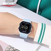 cheap Digital Watches-SKMEI Ins Wind Square Multi functional Waterproof Electronic Watch for Male and Female Students