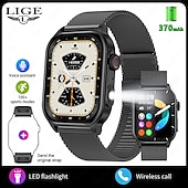 Χαμηλού Κόστους Smartwatch-LIGE BWKM02 Εξυπνο ρολόι 1.96 inch Έξυπνο ρολόι Bluetooth Υπενθύμιση Κλήσης Παρακολούθηση Δραστηριότητας Ξυπνητήρι Συμβατό με Android iOS Γυναικεία Άντρες Κλήσεις Hands-Free