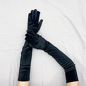 preiswerte Handschuhe für die Party-Samt Ellenbogen Länge Handschuh Party / Abend / Luxus Mit Pure Farbe Hochzeit / Party-Handschuh