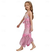 economico Costumi per bambine-La Sirenetta Principessa Sirena Vestito Costume per festa a tema Cosplay Cosplay di film for Ragazze Bambini Carnevale Mascherata Feste Ferie