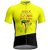 男性用 サイクリングジャージー 文字&番号 半袖 バイク Tシャツ ジャージー 3つのリアポケット付き マウンテンサイクリング 速乾性 人間工学デザイン ウィッキング 高通気性 スポーツ イエロー ブルー パープル 衣類 お買い得  メンズジャージ-男性用 サイクリングジャージー 文字&番号 半袖 バイク Tシャツ ジャージー 3つのリアポケット付き マウンテンサイクリング 速乾性 人間工学デザイン ウィッキング 高通気性 スポーツ イエロー ブルー パープル 衣類