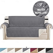 cheap Sofa Cover-Waterproof Couch Cover for Cushion Couch Sofa Cover for Dogs Water Resistant Furniture Protector Cover with Foam Sticks Elastic Straps for Pet Cat
