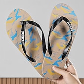 cheap Vacation Sandals-Men&#039;s Camouflage Flip-Flops with Durable Rubber Sole - Perfect for Outdoor and Beach Activities