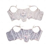 olcso Fűzők-Retró Középkori Reneszánsz Fűző Prsluk Bustier Női Kelta Fantasy Mindszentek napja Farsang Álarcos mulatság Parti Alkalmi / Napi LARP Felnőttek Fűző