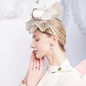 voordelige Fascinators-hoeden sinamay schotelhoed hoge hoed sinamay hoed bruiloft cocktail elegante bruiloft met veren splicing hoofddeksel hoofddeksel
